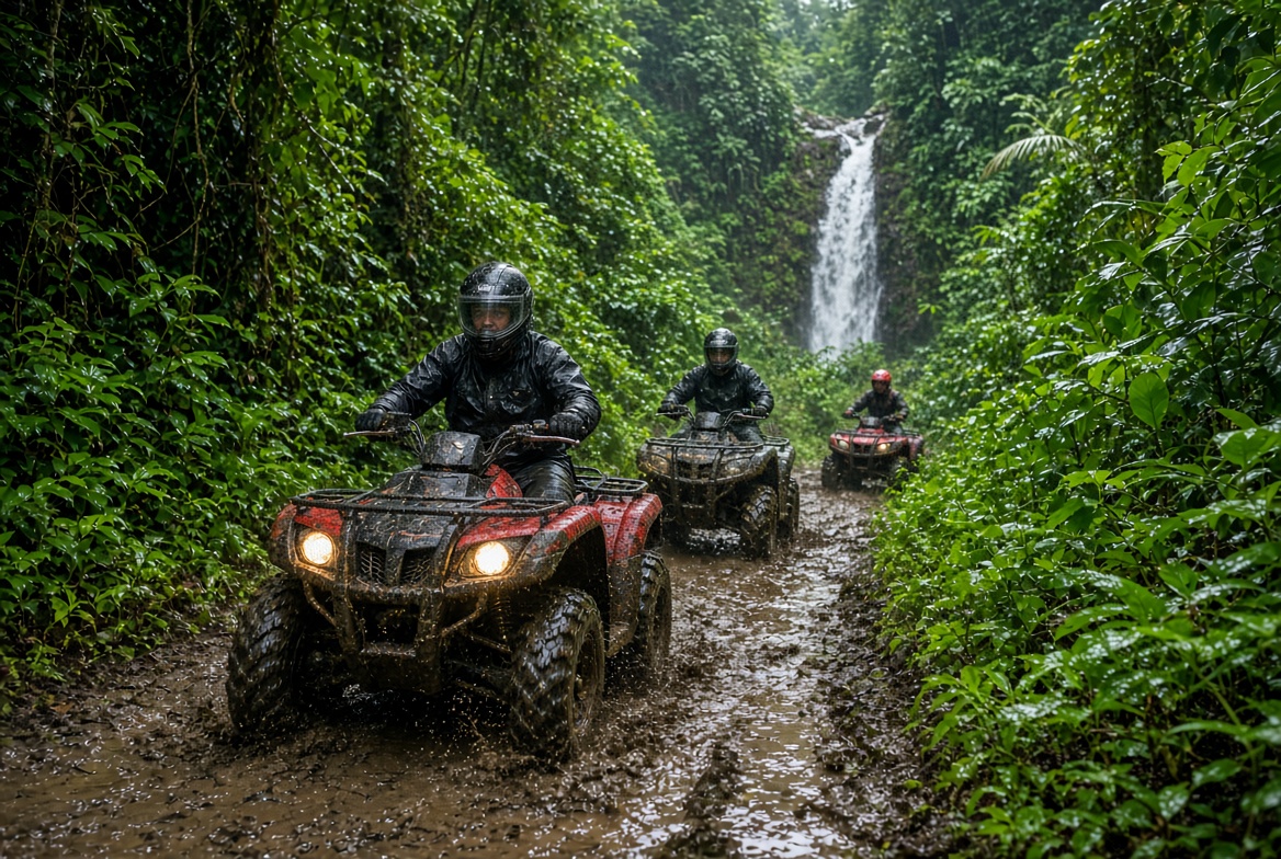 ATVs in the Costa Rica jungle